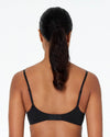 Model wears Simply Me Contour Bra in BLACK. On body back view