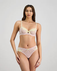Dreamer Underwire Bra in PALE LILAC. Feature shot