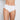 Model wears Seamless Full Brief in WHITE. On body front view