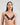 Model wears Aziza Contour Bra in SILVER PINK/BLACK. On body front view