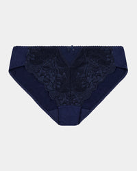 Mirage Bikini in NAVY BLAZER. Flat lay front view