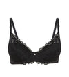 Embrace Contour Bra in BLACK. Flat lay front view