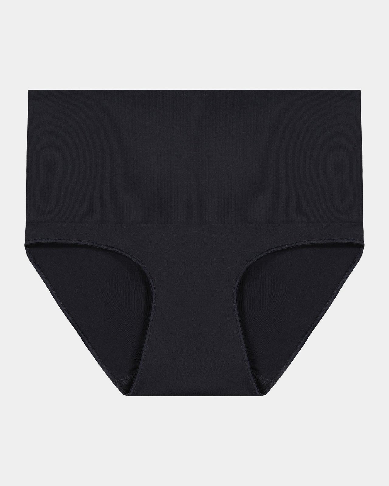 Bamboo Bodywear Full Brief in BLACK. Flat lay front view