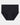 Bamboo Bodywear Full Brief in BLACK. Flat lay front view