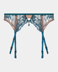 Eros Suspender in EVERGLADE. Flat lay front view