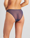 Model wears Arabella Bikini in PEACOAT. On body back view