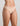 Model wears Extra-Ordinary Thong in LATTE. On body side view