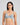 Model wears Yvette Underwire Bra in SLATE. On body front view