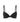 Stripe Elastic & Papertouch Push Up Bra in BLACK. Flat lay front view