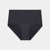 Flo Heavy Full Brief in BLACK. Flat lay front view