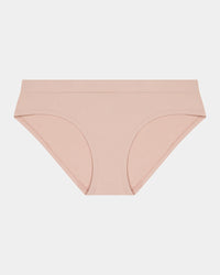 Seamless Soft Bikini in LATTE. Flat lay front view