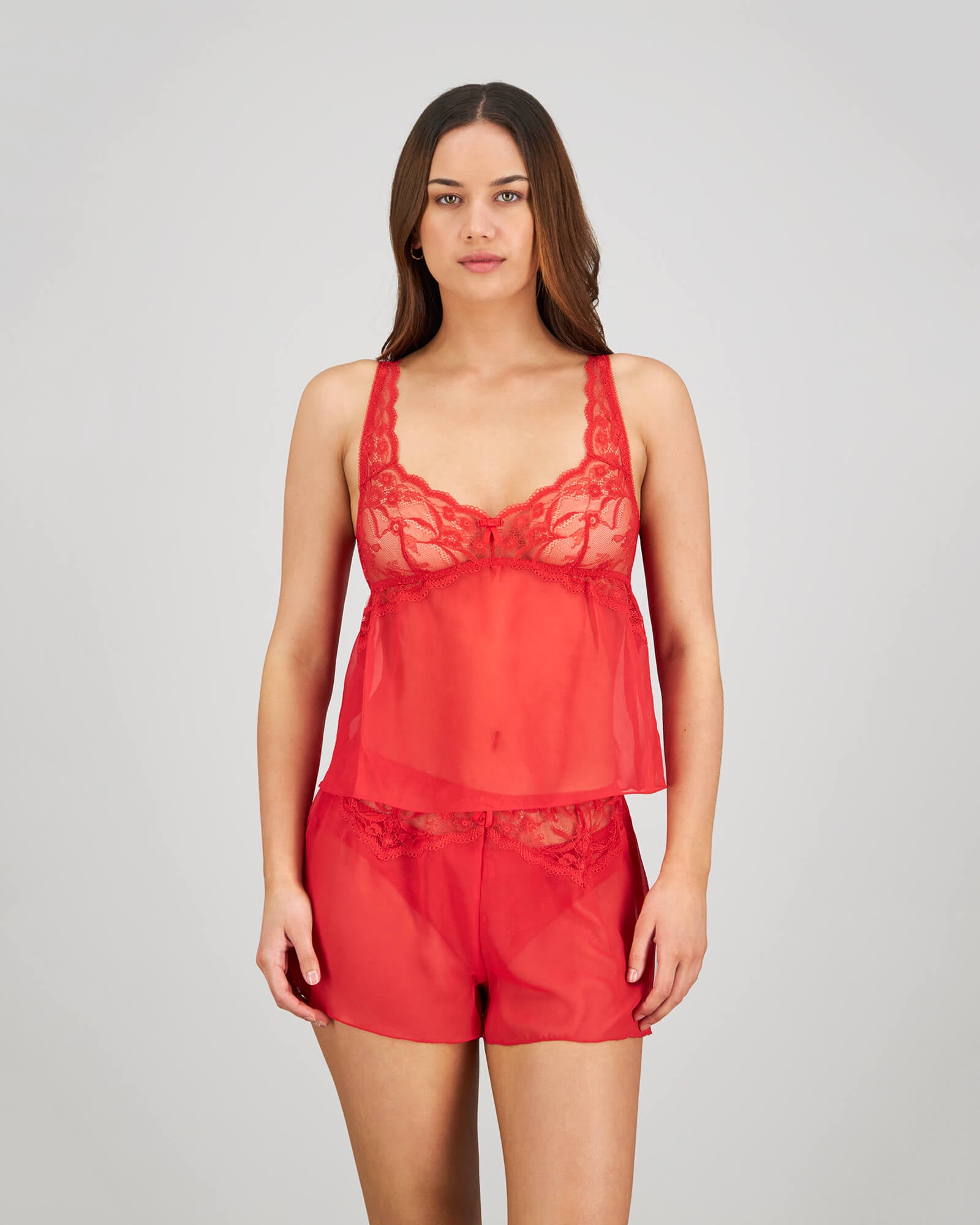 Giuliana Short in SALSA. Flat lay back view