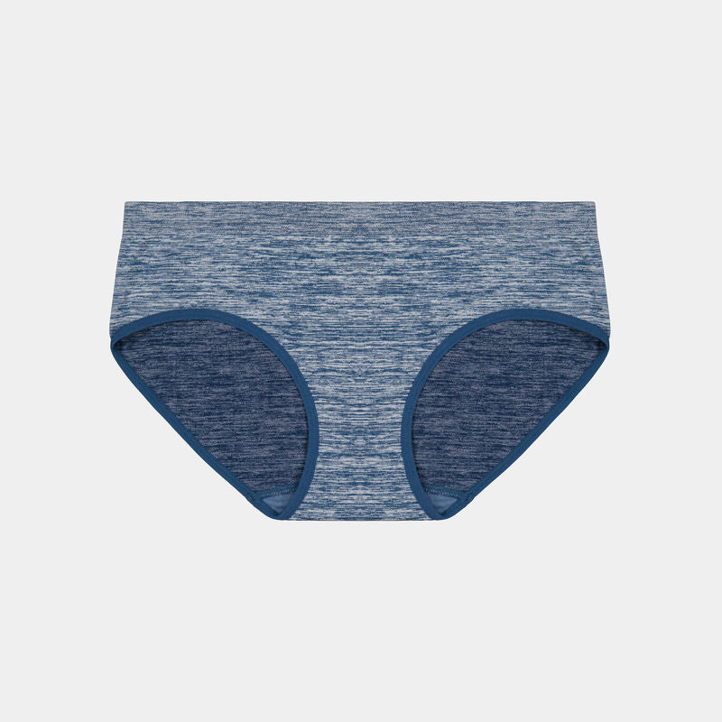 Simply Seamless Boyshort in POSEIDON MARLE. Flat lay front view