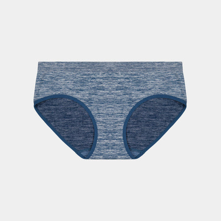 Simply Seamless Boyshort in POSEIDON MARLE. Flat lay front view