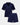 Belle Bamboo Short Pj Set in NAVY BLAZER. Flat lay front view