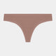 Seamless Thong in MOCHA. Flat lay front view
