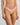 Model wears Leo Bikini in LEMON/FUCHSIA PINK. On body side view