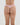 Model wears All Lacey Thong in SILVER PINK. On body back view