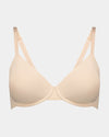 Comfit Collection Contour Bra in LATTE. Flat lay front view