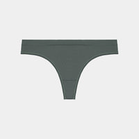 Seamless Thong in URBAN CHIC. Flat lay front view