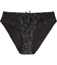 Yvette Bikini in BLACK. Flat lay front view