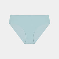 No Show Bikini in ETHER. Flat lay front view