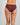 Model wears No Show Bikini in WINDSOR WINE. On body back view