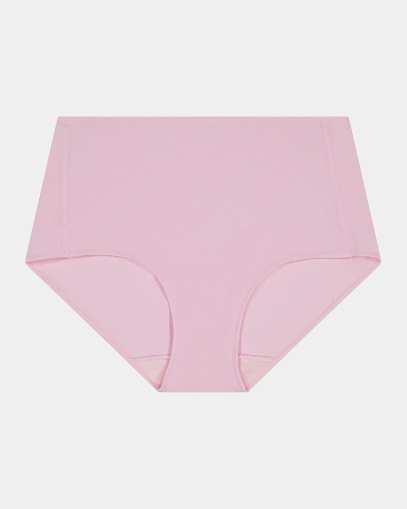 Au Naturel Full Brief in PALE LILAC. Flat lay front view