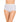 Model wears Freedom Full Brief in WHITE. On body front view