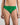 Model wears Juniper Bikini in PARADISE GREEN. On body front view