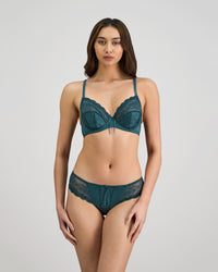 Yvette Underwire Bra in MEDITERRANEA. Feature shot