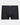Cotton Stretch Mens Trunk in BLACK PINSTRIPE. Flat lay front view