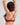 Model wears My Fit Lace Push Up Bra in JESTER RED. On body back view