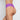 Model wears No Show Thong in AMETHYST ORCHID. On body back view