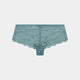 My Fit Lace Brazilian in SAGEBRUSH GREEN. Flat lay front view