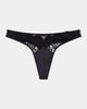 Amara Thong in BLACK. Flat lay front view