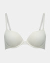 Bendon Essentials Push Up Bra in WHITE. Flat lay front view
