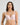 Model wears Damask Contour Bra in PALE LILAC. On body front view