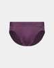 Bamboo Mens Brief in PLUM PERFECT. Flat lay front view