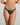 Model wears Stripe Elastic & Papertouch Tanga in RAIN FOREST. On body front view