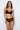 Model wears My Fit Arch Push Up Bra in BLACK. On body front view