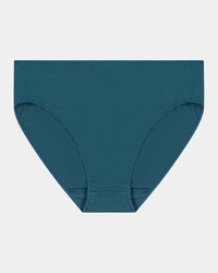 Au Naturel High Cut Brief in MEDITERRANEA. Flat lay front view