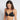 Model wears Hold Me Contour Bra in BLACK/NEON. On body side view
