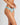 Model wears Giselle Thong in PORCELAIN/TUSCANY. On body side view