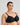 Model wears Lace Perfect Contour Bra in BLACK. On body side view