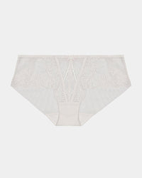 Sofia Midi in BRIGHT WHITE. Flat lay front view