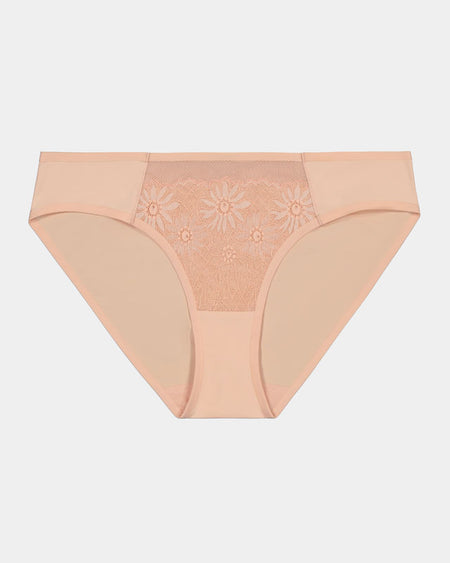 Light Touch Bikini in EVENING SAND. Flat lay front view