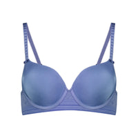 Bendon Body Contour Bra in COLONY BLUE. Flat lay front view