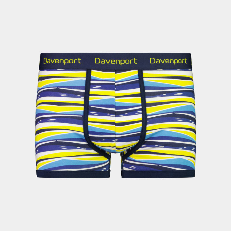 Bodyfit Mens Trunk in BONDI SAND PRINT. Flat lay front view