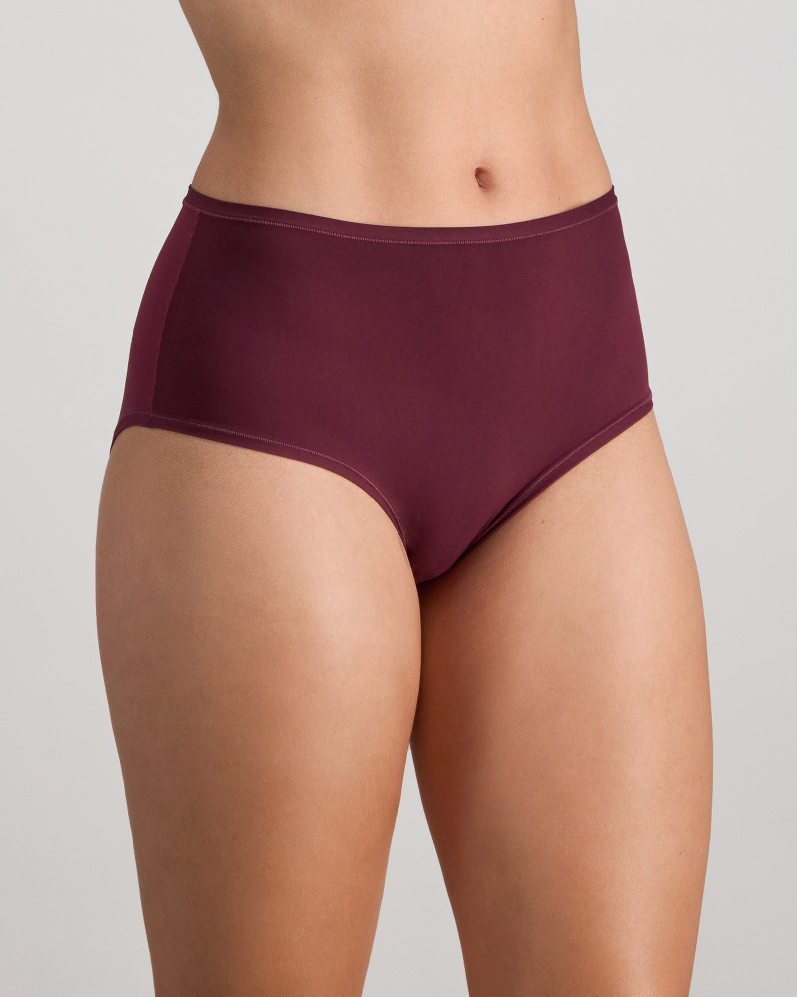 Model wears Extra-Ordinary Full Brief in FIG. On body side view